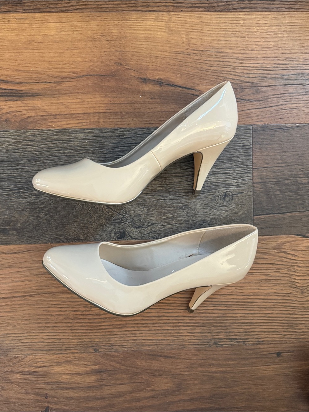 Call It Spring Nude Patent Heels